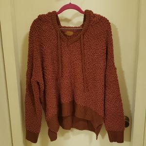 Women's POL burgandy Hoodie